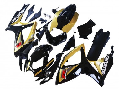 2006-2007 Suzuki GSXR 600 / GSXR 750 Motorcycle Fairings - Gold Glossy Black Red Australia