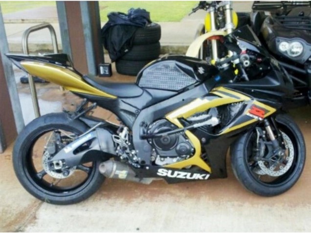 2006-2007 Suzuki GSXR 600 / GSXR 750 Motorcycle Fairings - Gold Glossy Black Red Australia