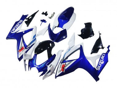 2006-2007 Suzuki GSXR 600 / GSXR 750 Motorcycle Fairings - White Blue Glossy Black Red Australia