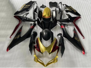 2006-2007 Suzuki GSXR 600 / GSXR 750 Motorcycle Fairings - Gold Matte Black Red Australia