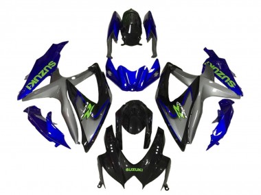 2008-2010 Suzuki GSXR 600 / GSXR 750 Motorcycle Fairings - Blue Grey Glossy Black Green Australia