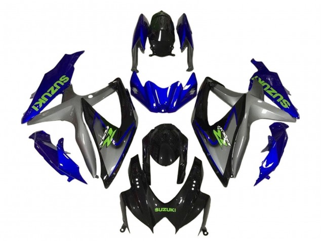 2008-2010 Suzuki GSXR 600 / GSXR 750 Motorcycle Fairings - Blue Grey Glossy Black Green Australia