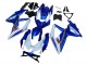 2008-2010 Suzuki GSXR 600 / GSXR 750 Motorcycle Fairing Kits - Blue White Red Australia