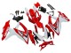 2008-2010 Suzuki GSXR 600 / GSXR 750 Motorcycle Fairings - White Red Black Australia