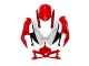 2008-2010 Suzuki GSXR 600 / GSXR 750 Motorcycle Fairings - White Red Black Australia