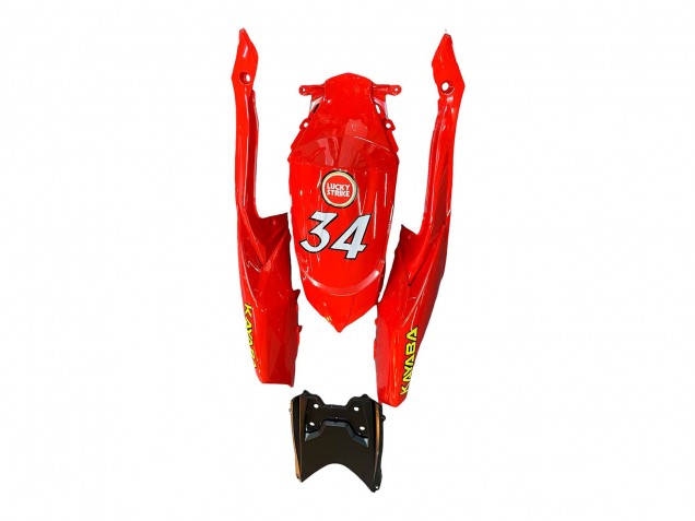2008-2010 Suzuki GSXR 600 / GSXR 750 Motorcycle Fairings - White Red Motul Lucky Strike Australia