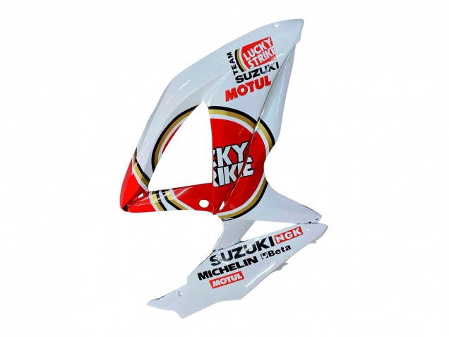 2008-2010 Suzuki GSXR 600 / GSXR 750 Motorcycle Fairings - White Red Motul Lucky Strike Australia