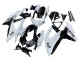 2008-2010 Suzuki GSXR 600 / GSXR 750 Motorcycle Fairing - White Black Australia