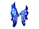 2008-2010 Suzuki GSXR 600 / GSXR 750 Motorcycle Fairings - Blue Yellow Rizla Australia
