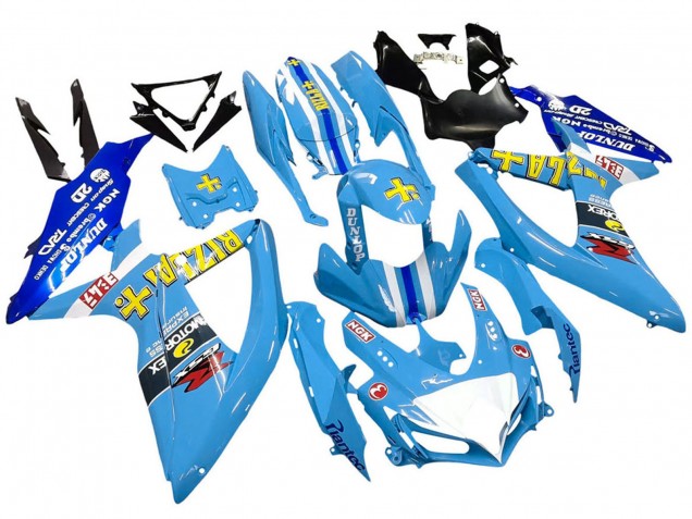 2008-2010 Suzuki GSXR 600 / GSXR 750 Motorcycle Fairings - Blue Yellow Rizla Australia