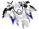2008-2010 Suzuki GSXR 600 / GSXR 750 Motorcycle Fairings - White Silver Blue Black Australia