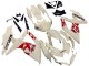 2008-2010 Suzuki GSXR 600 / GSXR 750 Motorcycle Fairings - Cream White Red Black Australia