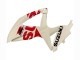 2008-2010 Suzuki GSXR 600 / GSXR 750 Motorcycle Fairings - Cream White Red Black Australia