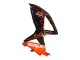2008-2010 Suzuki GSXR 600 / GSXR 750 Motorcycle Fairings - Glossy Black Orange Flame Australia