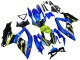 2008-2010 Suzuki GSXR 600 / GSXR 750 Motorcycle Fairings - Blue Fluorescent Green Shark Australia