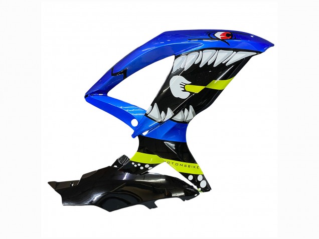 2008-2010 Suzuki GSXR 600 / GSXR 750 Motorcycle Fairings - Blue Fluorescent Green Shark Australia