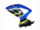 2008-2010 Suzuki GSXR 600 / GSXR 750 Motorcycle Fairings - Blue Fluorescent Green Shark Australia