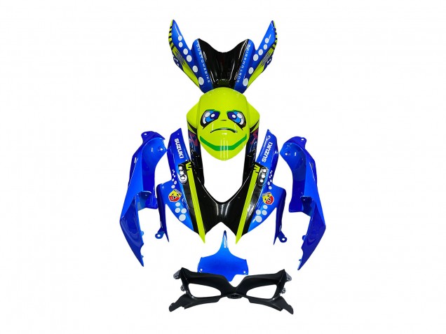 2008-2010 Suzuki GSXR 600 / GSXR 750 Motorcycle Fairings - Blue Fluorescent Green Shark Australia