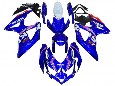 2008-2010 Suzuki GSXR 600 / GSXR 750 Motorcycle Fairings - White Blue Pink Ecstar Motul Australia