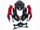 2008-2010 Suzuki GSXR 600 / GSXR 750 Motorcycle Fairing - Red Glossy Black Australia