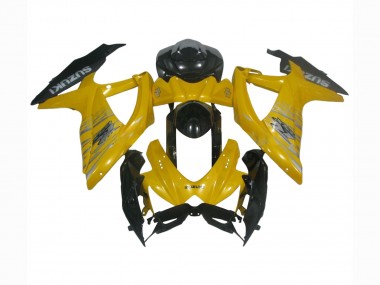 2008-2010 Suzuki GSXR 600 / GSXR 750 Motorcycle Fairings - Yellow Glossy Black Australia