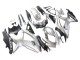 2008-2010 Suzuki GSXR 600 / GSXR 750 Motorcycle Fairings - Silver Matte Black Australia