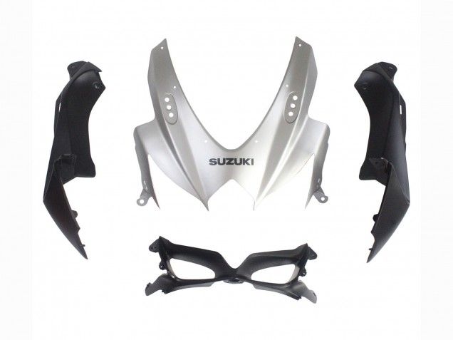 2008-2010 Suzuki GSXR 600 / GSXR 750 Motorcycle Fairings - Silver Matte Black Australia