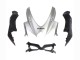 2008-2010 Suzuki GSXR 600 / GSXR 750 Motorcycle Fairings - Silver Matte Black Australia