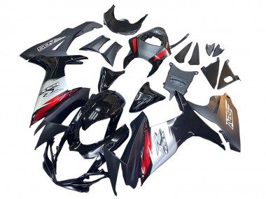 2011-2024 Suzuki GSXR 600 / GSXR 750 Motorcycle Fairings - Glossy Black Forged Carbon Fiber Silver Red Australia