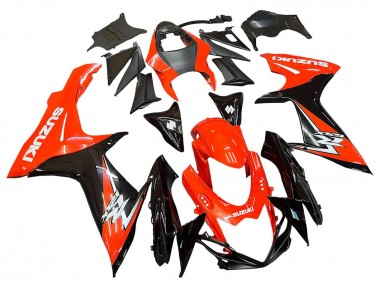 2011-2024 Suzuki GSXR 600 / GSXR 750 Motorcycle Fairings Kits - Red Glossy Black Australia