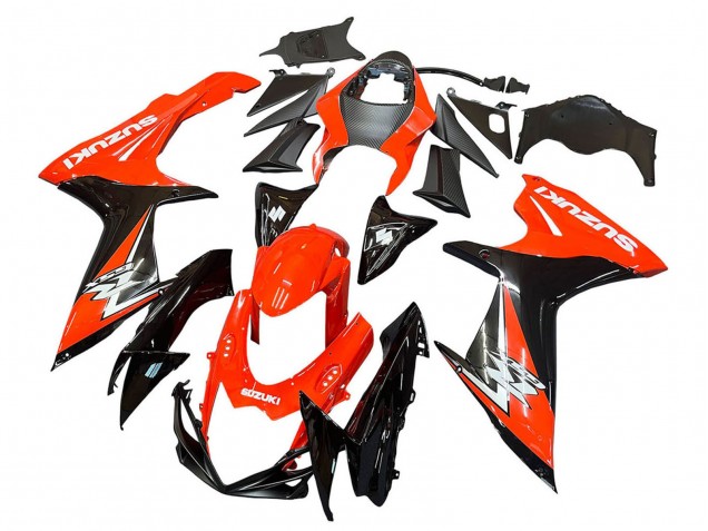 2011-2024 Suzuki GSXR 600 / GSXR 750 Motorcycle Fairings Kits - Red Glossy Black Australia