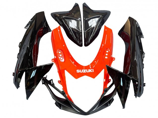 2011-2024 Suzuki GSXR 600 / GSXR 750 Motorcycle Fairings Kits - Red Glossy Black Australia