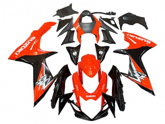 2011-2024 Suzuki GSXR 600 / GSXR 750 Motorcycle Fairings Kits - Red Glossy Black Australia