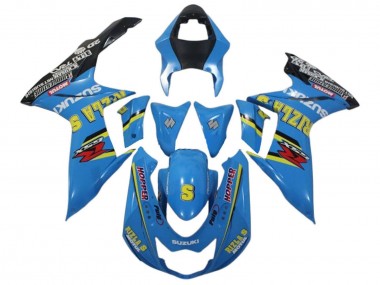 2011-2024 Suzuki GSXR 600 / GSXR 750 Motorcycle Fairings - Blue Yellow Black Rizla Australia