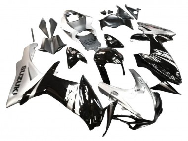 2011-2024 Suzuki GSXR 600 / GSXR 750 Motorcycle Fairing - Glossy Black Silver Australia