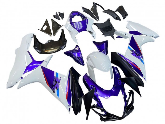 2011-2024 Suzuki GSXR 600 / GSXR 750 Motorcycle Fairings - Blue Purple White Australia