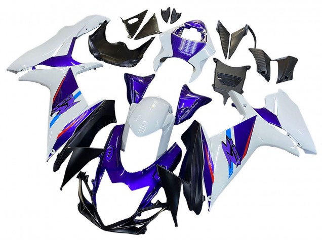 2011-2024 Suzuki GSXR 600 / GSXR 750 Motorcycle Fairings - Blue Purple White Australia