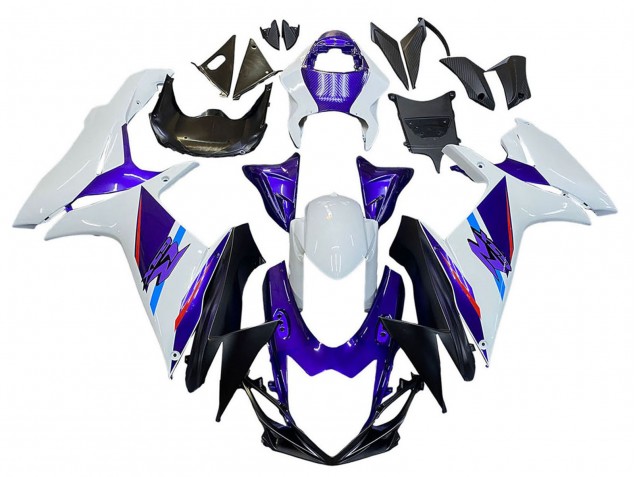 2011-2024 Suzuki GSXR 600 / GSXR 750 Motorcycle Fairings - Blue Purple White Australia