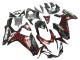 2011-2024 Suzuki GSXR 600 / GSXR 750 Motorcycle Fairings - Glossy Black Red Flame Australia