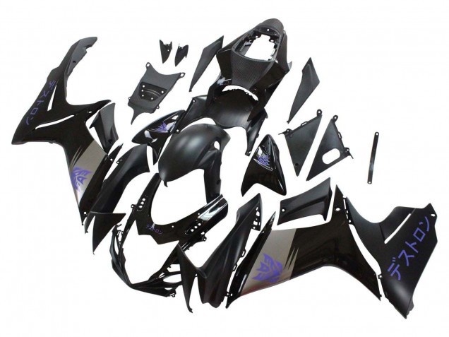 2011-2024 Suzuki GSXR 600 / GSXR 750 Motorcycle Fairings - Matte Black Grey Purple Australia