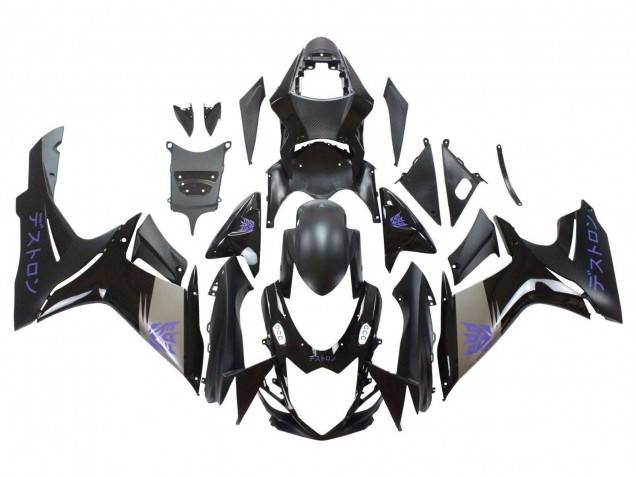 2011-2024 Suzuki GSXR 600 / GSXR 750 Motorcycle Fairings - Matte Black Grey Purple Australia