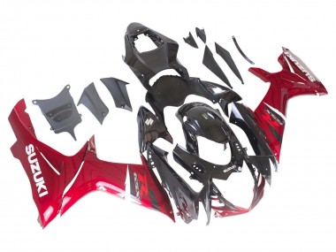 2011-2024 Suzuki GSXR 600 / GSXR 750 Bike Fairings - Red Glossy Black Australia