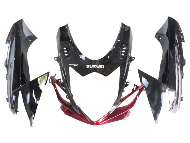 2011-2024 Suzuki GSXR 600 / GSXR 750 Bike Fairings - Red Glossy Black Australia