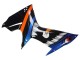 2011-2024 Suzuki GSXR 600 / GSXR 750 Motorcycle Fairings - Light Blue Orange Black White Shark 46 Australia