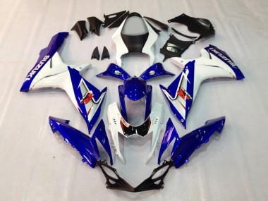 2011-2024 Suzuki GSXR 600 / GSXR 750 Motorcycle Fairings - Blue White Australia