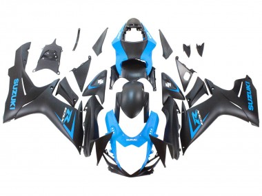 2011-2024 Suzuki GSXR 600 / GSXR 750 Motorcycle Fairing - Blue Matte Black Australia