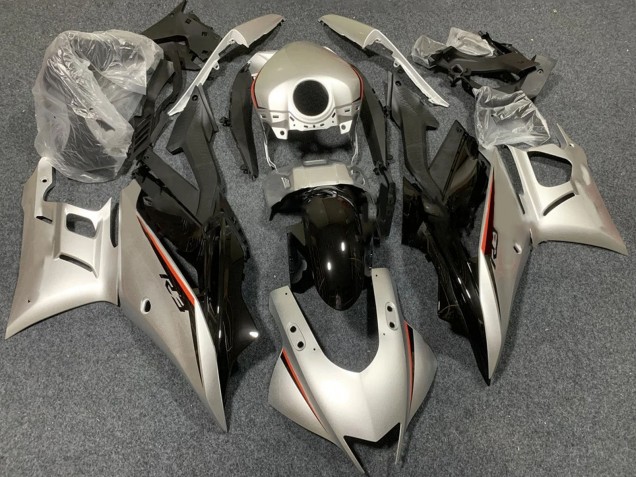 2022-2024 Yamaha YZF R3/R25 Motorcycle Fairings - Light Gold Glossy Black Australia