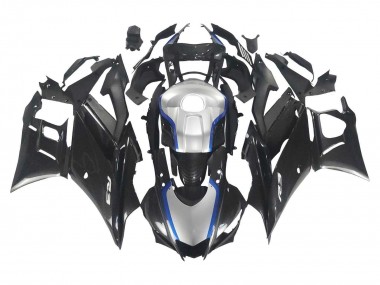 2022-2024 Yamaha YZF R3/R25 Motorcycle Fairings - Black Carbon Fiber Style Silver Blue Australia
