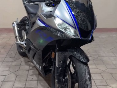 2022-2024 Yamaha YZF R3/R25 Motorcycle Fairings - Marble Black Silver Blue Forged Carbon Fiber Style Australia
