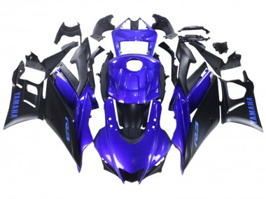 2022-2024 Yamaha YZF R3/R25 Motorcycle Fairing - Blue Matte Black Australia